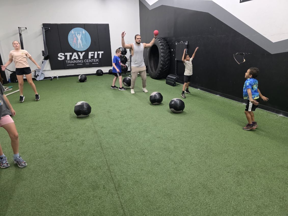 Youth athletics class.